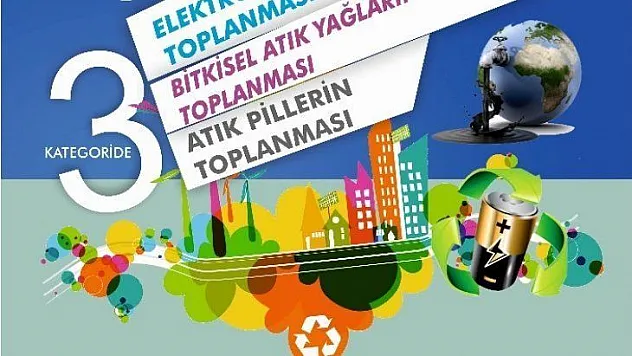 Okullar arası atık toplama yarışması başladı