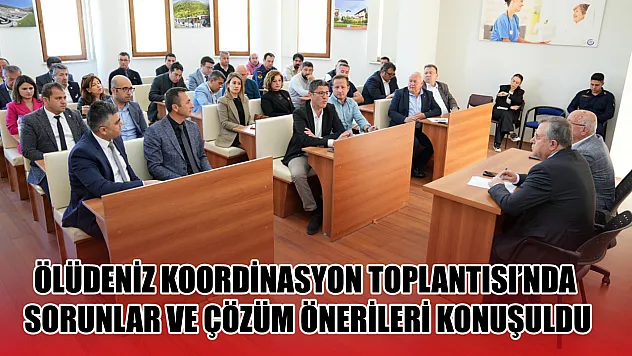 Ölüdeniz Koordinasyon Toplantısı'nda sorunlar ve çözüm önerileri konuşuldu