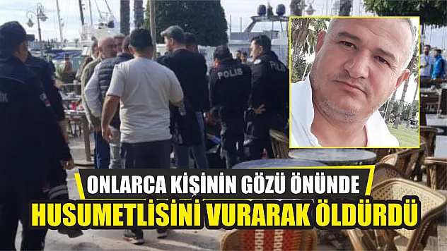 Onlarca kişinin gözü önünde husumetlisini vurarak öldürdü