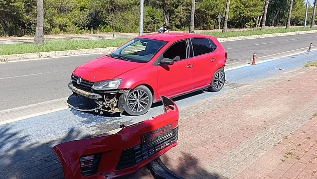 Önündeki otomobile çarptı, ardından ormana daldı: 1 yaralı