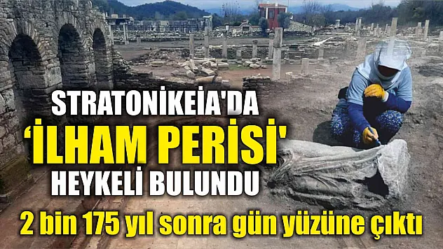 Orijinal 'ilham perisi' heykeli bulundu