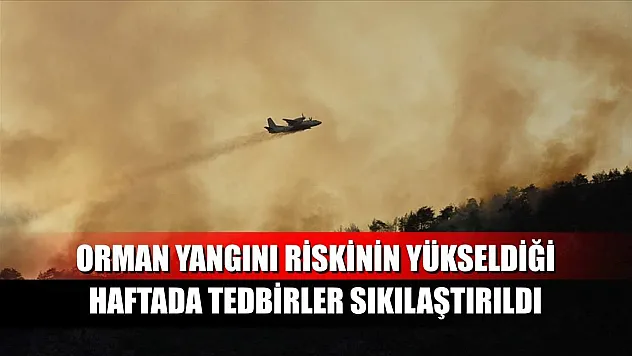 Orman yangını riskinin yükseldiği haftada tedbirler sıkılaştırıldı