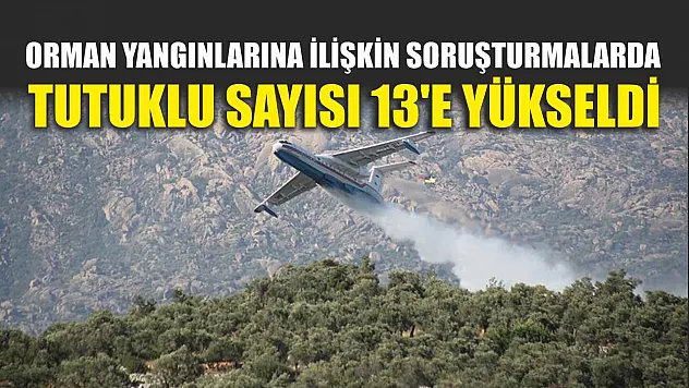 Orman yangınlarına ilişkin soruşturmalarda tutuklu sayısı 13'e yükseldi