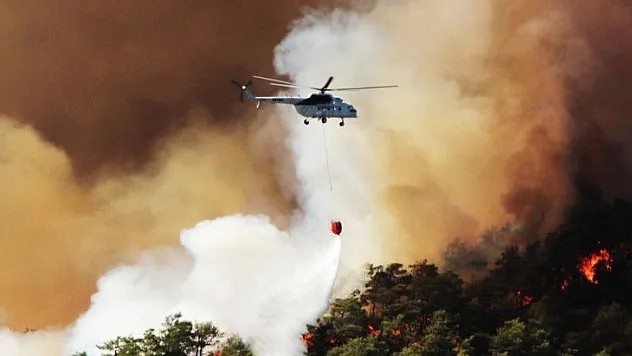 Orman yangınlarında 6 uçak 39 helikopter görev aldı