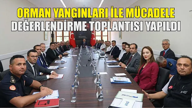 Orman yangınlarıyla mücadele değerlendirme toplantısı