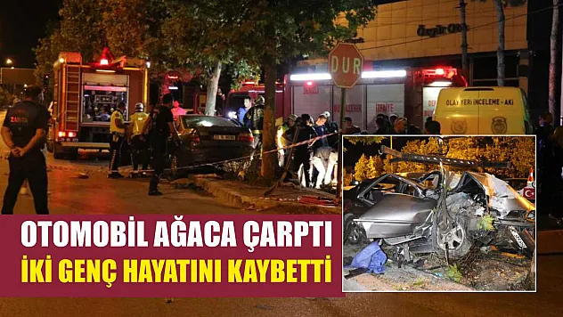 Otomobil Ağaca Çarptı: İki Genç Hayatını Kaybetti