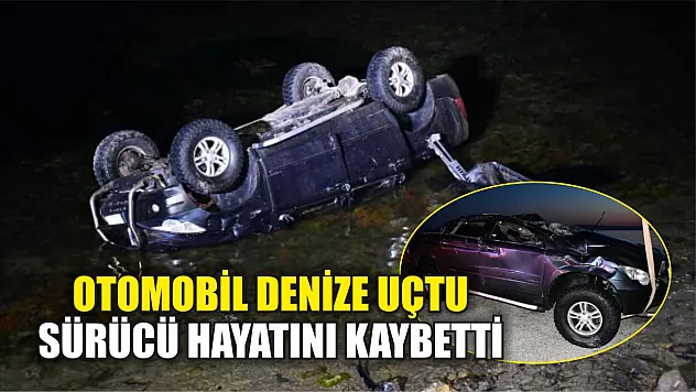 Otomobil denize uçtu, sürücü hayatını kaybetti