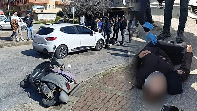 Otomobil ile motosiklet çarpıştı: 1 yaralı