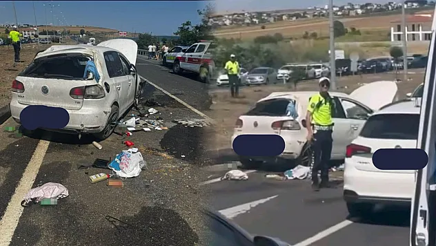 Otomobil refüje çarptı: Nişanlı çift yaralandı