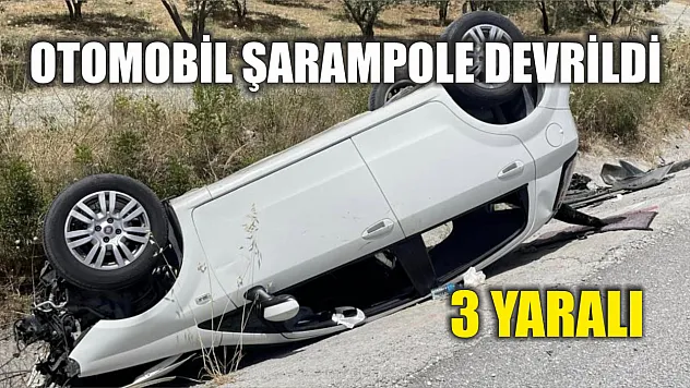 Otomobil şarampole devrildi: 3 yaralı