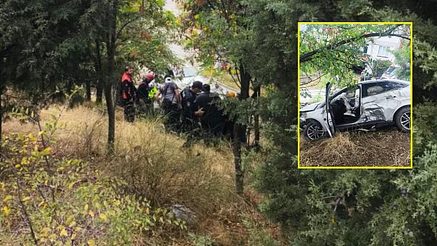 Otomobil şarampole uçtu: 4 kişi yaralandı