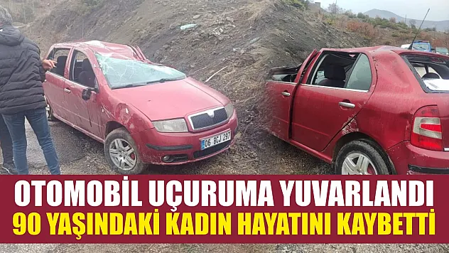 Otomobil uçuruma yuvarlandı, 90 yaşındaki kadın hayatını kaybetti