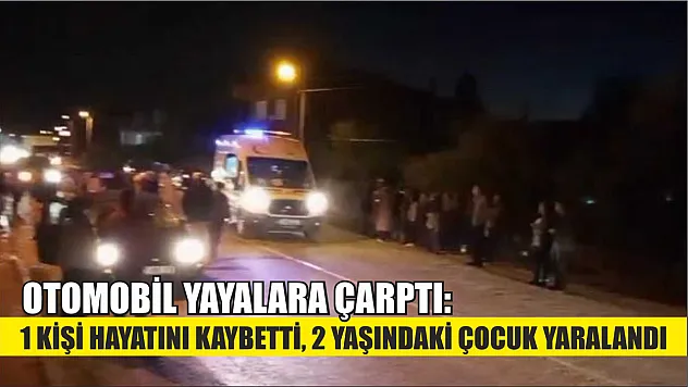 Otomobil yayalara çarptı: 1 kişi hayatını kaybetti, 2 yaşındaki çocuk yaralandı