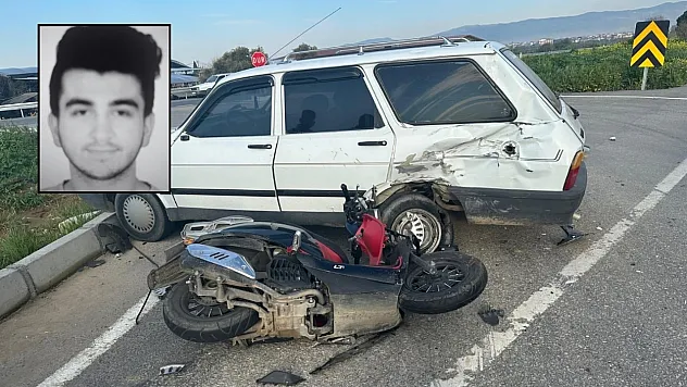 Otomobille çarpışan motosikletin sürücüsü hayatını kaybetti