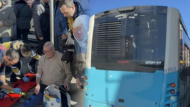 Özel halk otobüsü yayaya çarptı: 8 yaralı