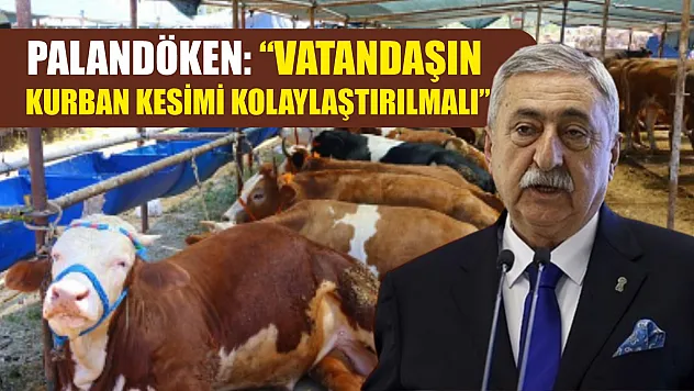 Palandöken: 'Vatandaşın kurban kesimi kolaylaştırılmalı'