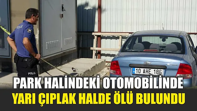 Park halindeki otomobilinde yarı çıplak halde ölü bulundu