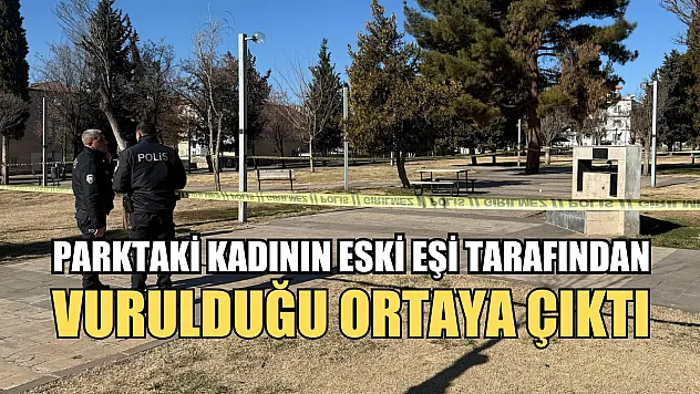 Parktaki kadının eski eşi tarafından vurulduğu ortaya çıktı
