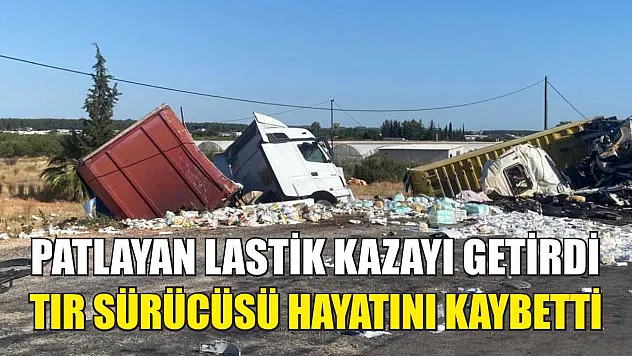 Patlayan Lastik Kazayı Getirdi: Tır Sürücüsü Hayatını Kaybetti