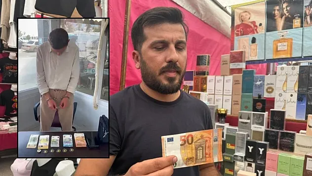 Pazarda sahte döviz ve altınlarla alışveriş yapmaya çalıştı, esnaf ve zabıtanın dikkatiyle yakalandı