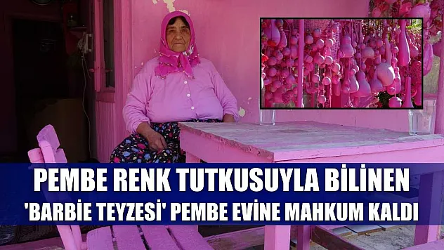 Pembe renk tutkusuyla bilinen 'Barbie Teyzesi' pembe evine mahkum kaldı