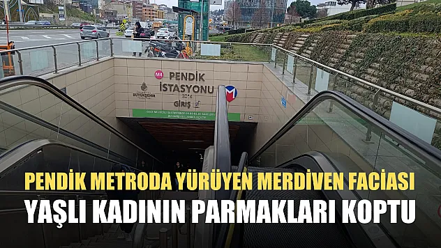 Pendik metroda yürüyen merdiven faciası: Yaşlı kadının parmakları koptu