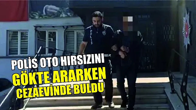 Polis oto hırsızını gökte ararken cezaevinde buldu