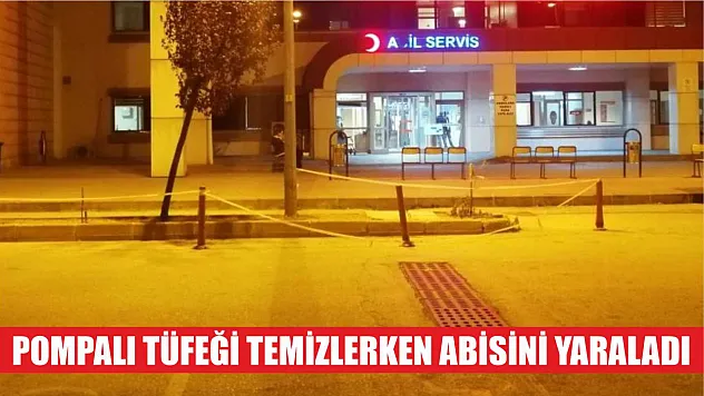 Pompalı tüfeği temizlerken abisini yaraladı