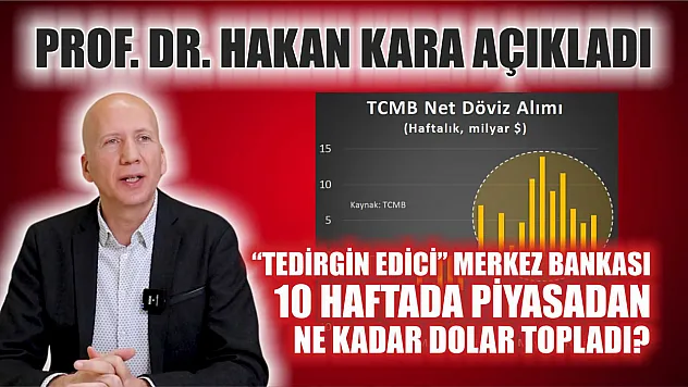 Prof. Dr. Hakan Kara açıkladı: 'Tedirgin edici' Merkez Bankası 10 haftada piyasadan ne kadar dolar topladı?
