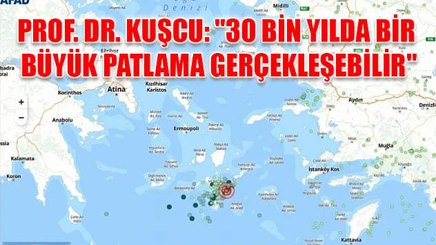 Prof. Dr. Kuşcu: '30 bin yılda bir büyük patlama gerçekleşebilir'