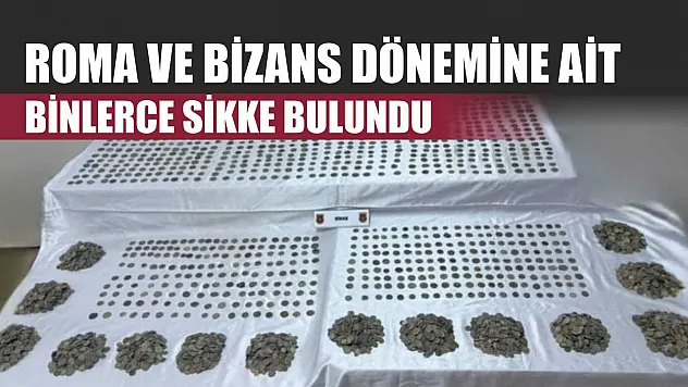 Roma ve Bizans Dönemine Ait Binlerce Sikke Bulundu