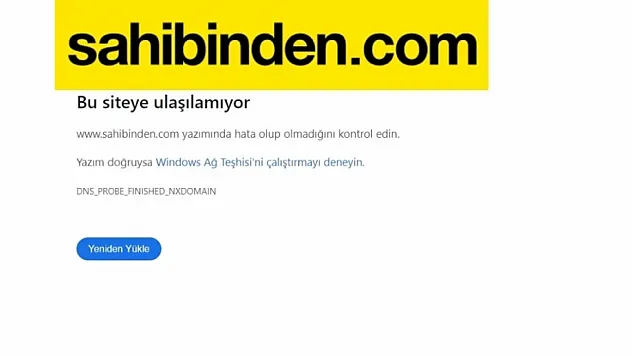 Sahibinden.com çöktü mü? Sunucu erişim sorunu ile siteye erişilemiyor..