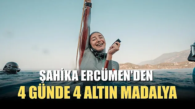 Şahika Ercümen'den 4 günde 4 altın madalya