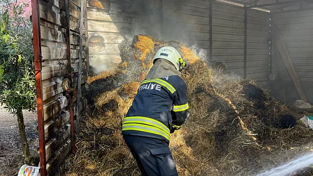 Samanlık yangını korkuttu
