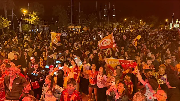 Şampiyon Galatasaray oldu, Fethiye'de büyük coşku yaşandı