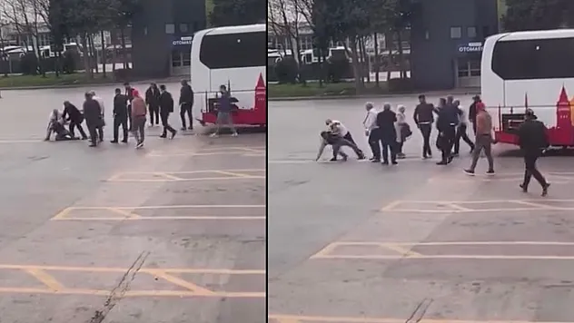 Şehirlerarası Otobüs Terminali'nde yolcu ile şoför kavgası