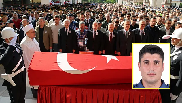 Şehit Polis Memuru Tayfun Baş, Denizli'de son yolculuğuna uğurlandı