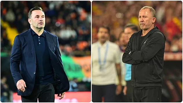 Sergen Yalçın ve Okan Buruk'un derbi 'karnesi'