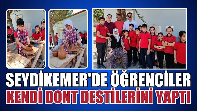 Seydikemer'de öğrenciler kendi dont destilerini yaptı
