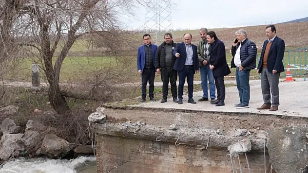 Seydikemer'de sel hasarı: Seki Çayı üzerindeki köprüde inceleme yapıldı