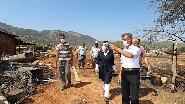 Seydikemer'e geçmiş olsun ziyaretleri devam ediyor