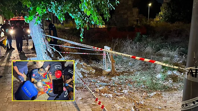 Side Antik Kent'te kuyuya düşen çocuğa nefes kesen kurtarma operasyonu