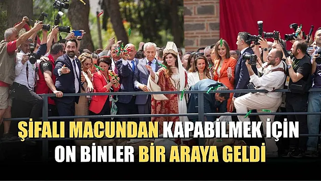 Şifalı macundan kapabilmek için on binler bir araya geldi