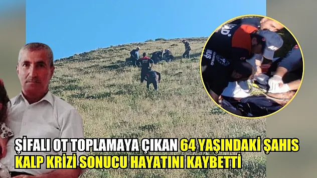 Şifalı ot toplamaya çıkan 64 yaşındaki şahıs kalp krizi sonucu hayatını kaybetti