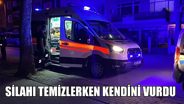 Silahı temizlerken kendini vurdu