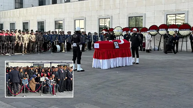 Silahlı saldırıda şehit olan polis için Ankara Emniyet Müdürlüğünde resmi cenaze töreni düzenlendi
