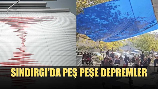 Sındırgı'da peş peşe depremler
