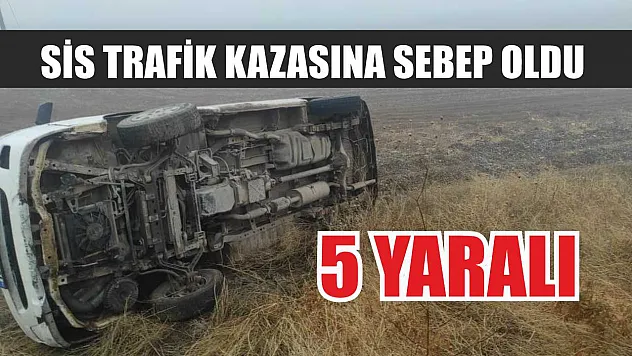 Sis trafik kazasına sebep oldu: 5 yaralı