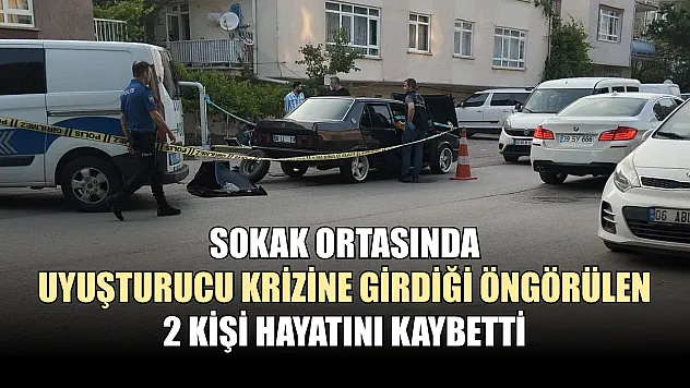 Sokak ortasında uyuşturucu krizine girdiği öngörülen 2 kişi hayatını kaybetti