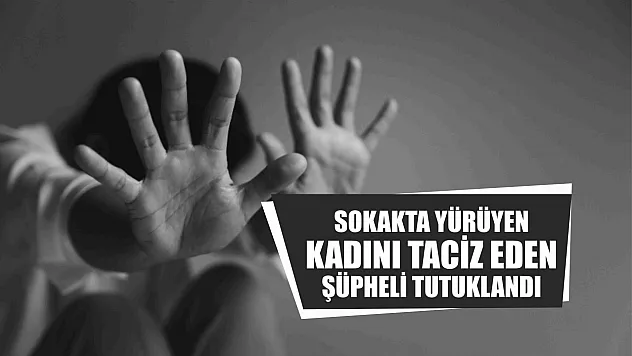 Sokakta yürüyen kadını taciz eden şüpheli tutuklandı